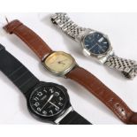Three gentleman's wristwatches, to include Philip Mercier, Citizen automatic, and a Casio (3)