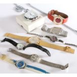 Ladies and gentlemen's wristwatches, to include Allaine, Raymond Weil, Swatch, Rotary, Citron,