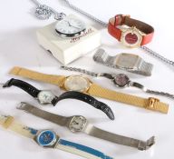 Ladies and gentlemen's wristwatches, to include Allaine, Raymond Weil, Swatch, Rotary, Citron,