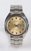 Seiko Automatic gentleman's wristwatch, ref. 7006-8100, the signed silver dial with baton markers,