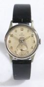 Omega gentleman's wristwatch, circa 1943, the signed silver dial with Arabic markers, outer