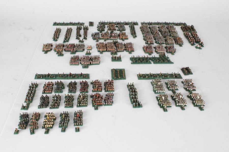 8mm American War of Independence wargames armies, British/Hessian and American, painted, based and - Image 5 of 10