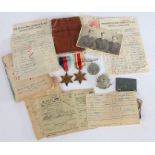Second World War British Prisoner of War grouping including, 1939-1945 Star, Africa Star, 1939-