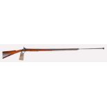 Victorian Fencing Rifle, in the form of a percussion rifle with spring loaded 'bayonet', used for