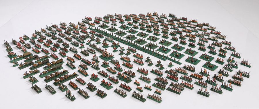 8mm American War of Independence wargames armies, British/Hessian and American, painted, based and - Image 3 of 10