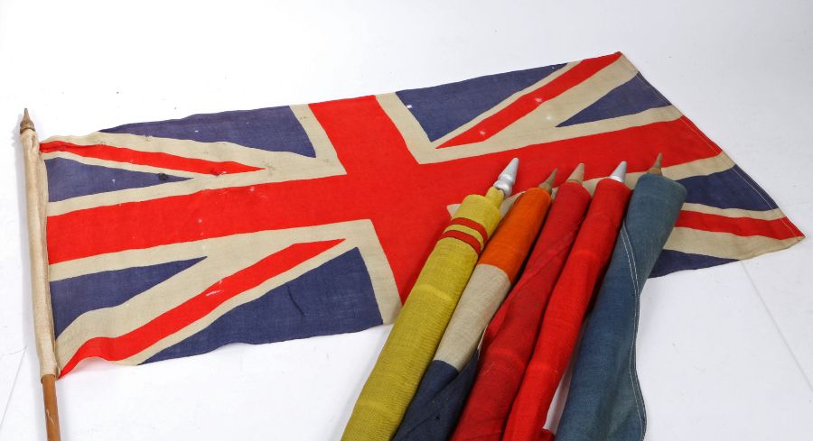 A selection of Early 20th century British and Commonwealth patriotic flags, printed on bunting