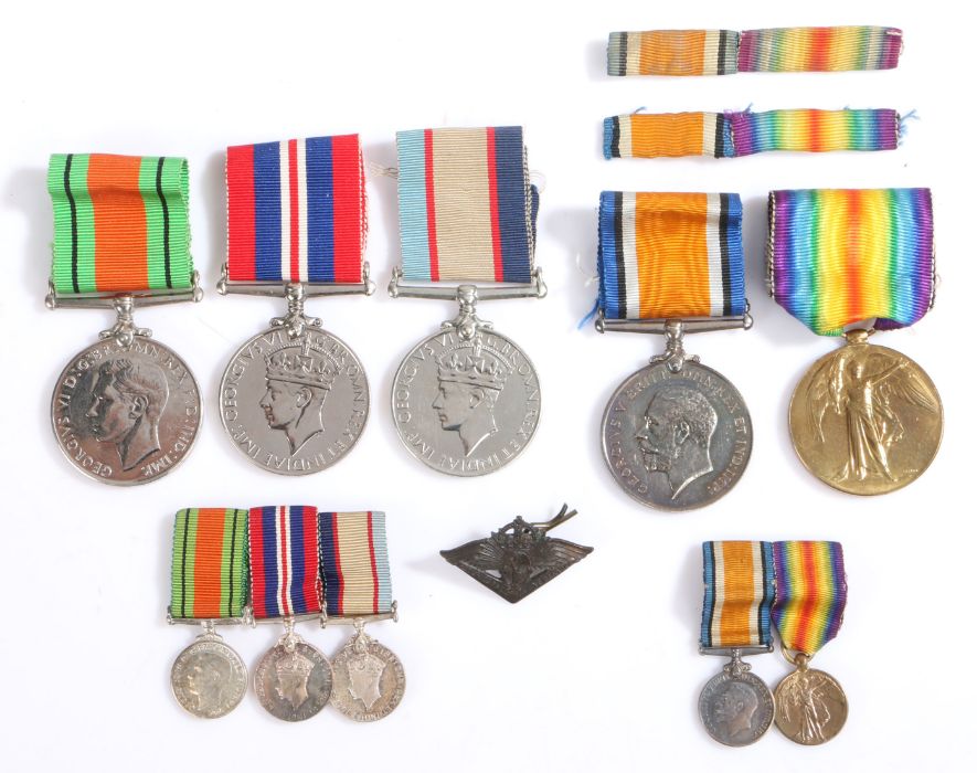 First World War pair of medals, 1914-1918 British War Medal and Victory Medal (CAPT. W.S. DAWSON),
