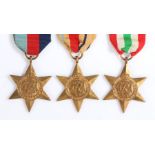 Second World War group of medals, 1939-1945 Star, Africa Star, Italy Star, (3)
