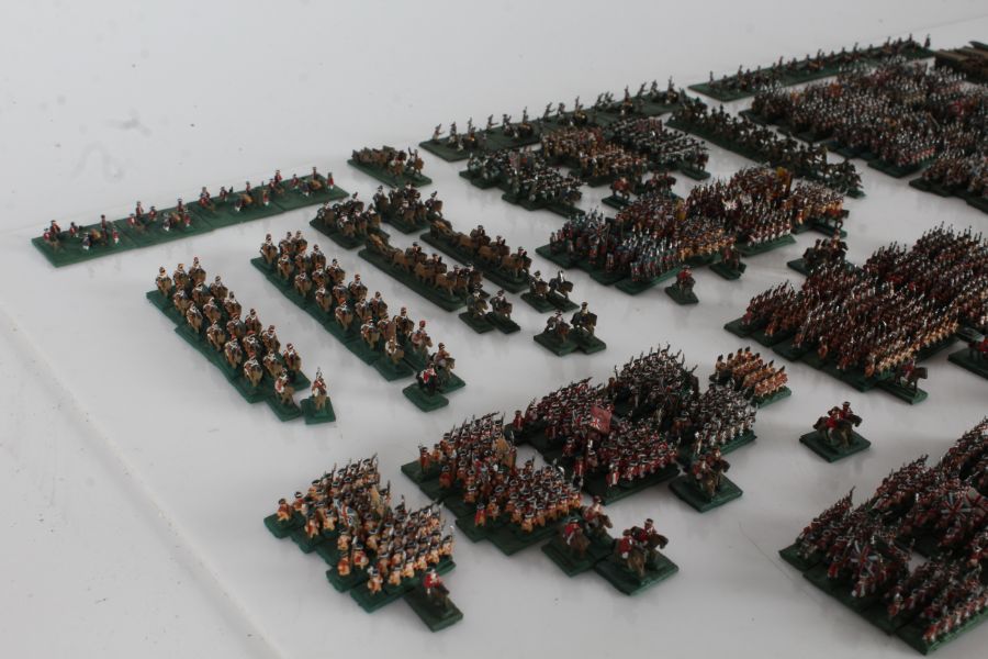 8mm American War of Independence wargames armies, British/Hessian and American, painted, based and - Image 7 of 10