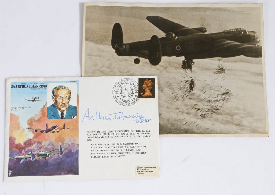 First Day Cover 'Flown in the last Lancaster of the Royal Air Force, KM-B PA 474 on a special flight