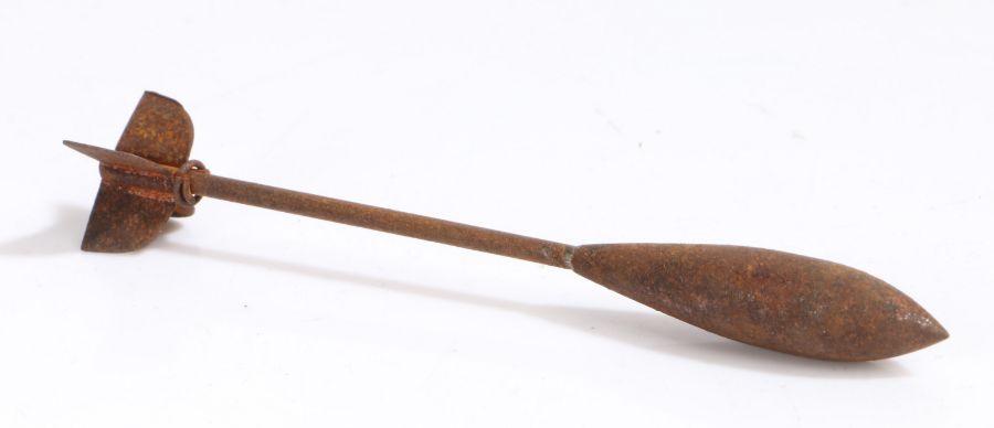 First World War British Flechette Aerial Dart, 'Bristol Pattern' example with weighted end, thin