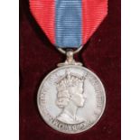 Elizabeth II Imperial Service Medal (CHRISTOPHER DEMPSEY), held in box of issue from the Royal