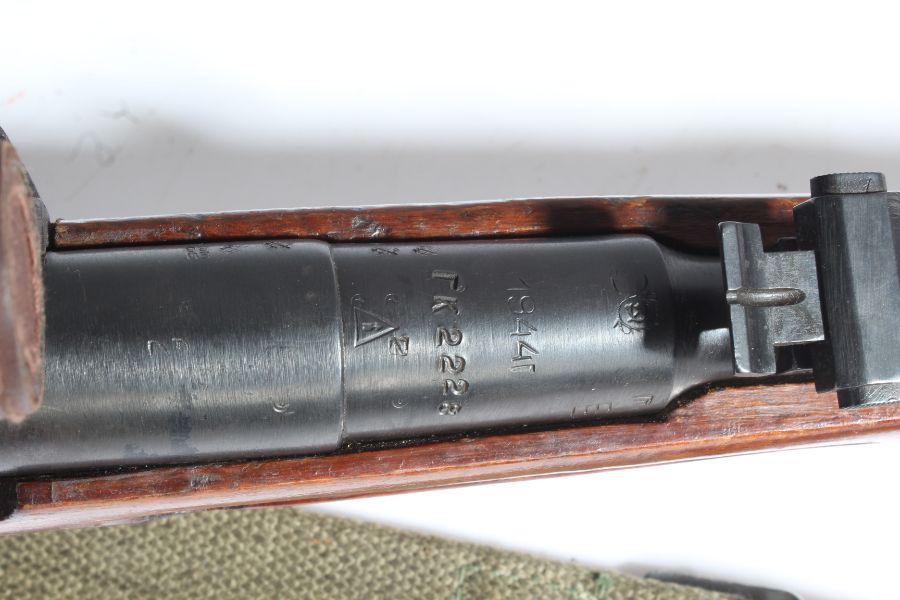 Second World War Russian Mosin Nagant Rifle, Serial Number 2228, dated 1944, fitted with PU - Image 4 of 6