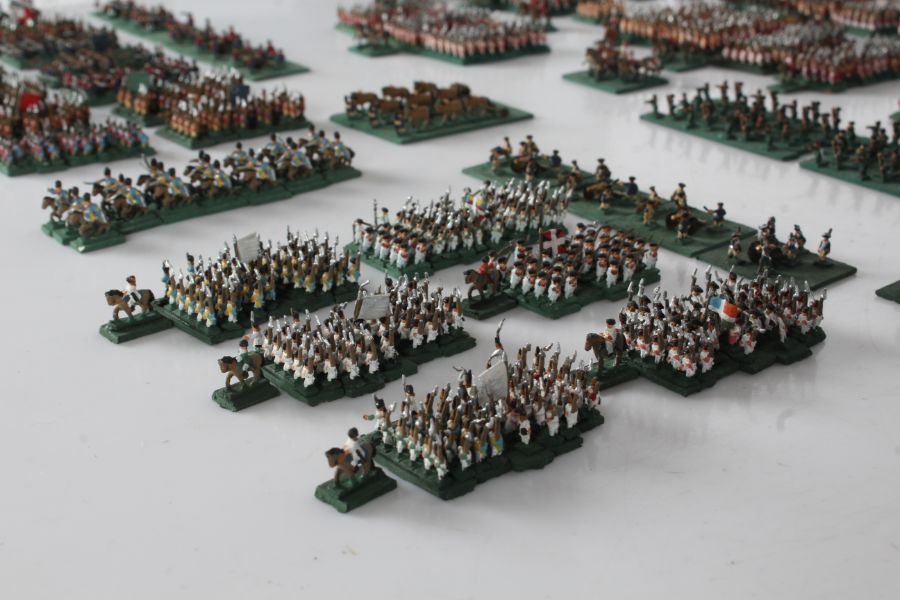 8mm American War of Independence wargames armies, British/Hessian and American, painted, based and - Image 8 of 10