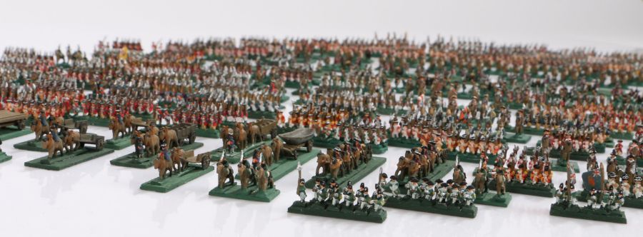 8mm American War of Independence wargames armies, British/Hessian and American, painted, based and - Image 4 of 10