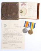 First World War Royal Naval Division Casualty Grouping, 1914-1918 British War Medal and Victory