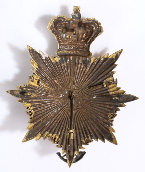 Royal Marine Light Infantry Officers Home service Helmet Plate, worn 1878-1901, Crowned eight - Image 2 of 4