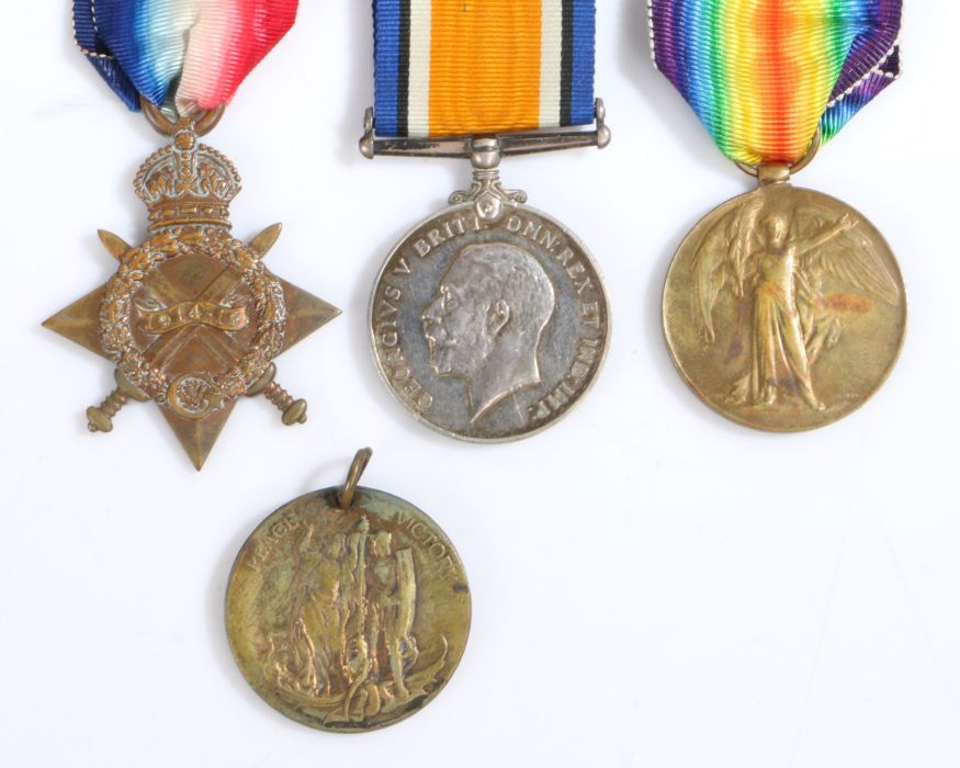 First World War Trio of medals, 1914-1915 Star (K.8878 R.J. CORNELIUS. STO. 1. R.N.), 1914-1918