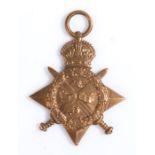 First World War casualty medal,1914 Star (6-83 PTE. T. MINTON. 2/RIF. BRIG.) records show Rifleman