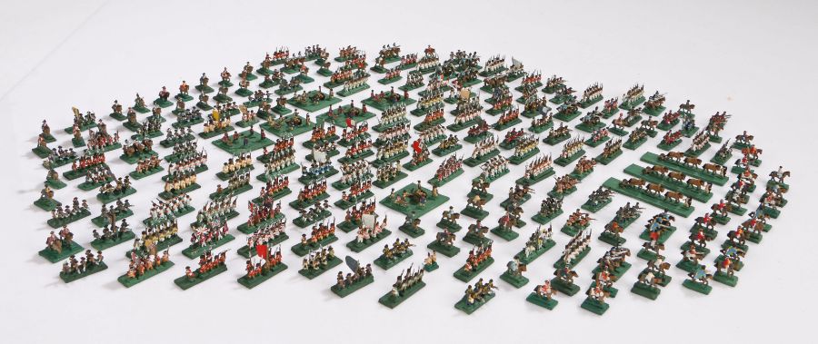 8mm American War of Independence wargames armies, British/Hessian and American, painted, based and - Image 2 of 10