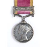 2nd China War Medal with clasp 'Canton 1857' (W.E. BATES) presumably issued unnamed to a member of