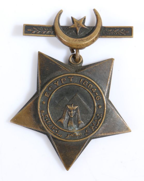 Khedives Star 1884-6 version, issued to participants in the campaigns in Egypt and Sudan between