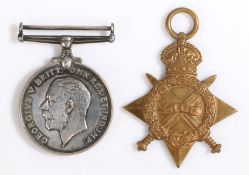 First World War pair of medals,1914-15 Star (SISTER M.B. EVERETT. Q.A.I.M.N.S.R.) and 1914-1918