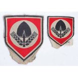 Two German Third Reich period RAD (Reichsarbeitsdienst - Reich Labour Service) Sports Vest Badges,