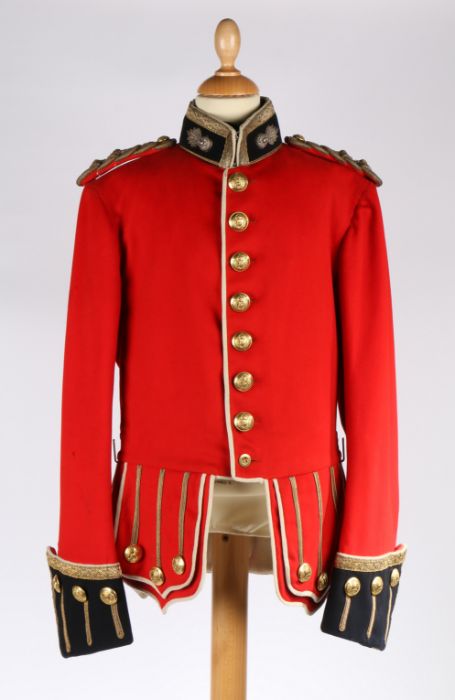 Pre First World War Royal Scots Fusiliers Officers Full Dress Doublet, scarlet Melton cloth with