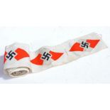 Roll of 18 German Third Reich period Hitler Youth sports vest badges, Bevo weave, each with RZM