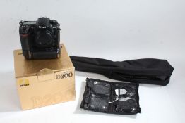 Nikon D200 camera body in original box with accessories, four filters, folding tripod (3)