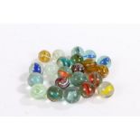 Collection of marbles, of various styles, most 29mm diameter (qty)