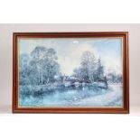 Canal landscape Offset lithograph printed in colours, on wove, 500 x 750mm (19 3/4 x 29 1/2in)(I)