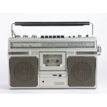 Hitachi TRK-7200E stereo radio cassette ghetto blaster, the cassette recorder boombox with LED