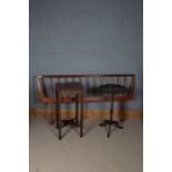 Collection of furniture to include a occasional table side table and a head board (3)