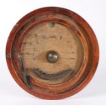 Late 19th Century French bagatelle board, the circular board set with nails and recesses with