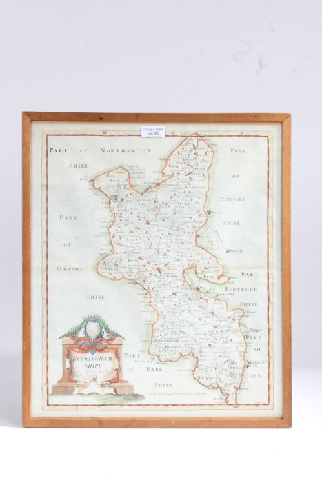 Robert Morden, Hand Coloured 'Map of Buckinghamshire'