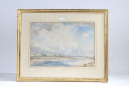 William T Wood (1877-1958), Esuary Scene, watercolour,48cm by 33cm