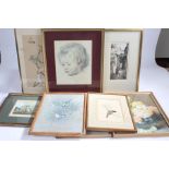 Box of Assorted Pictures and Prints