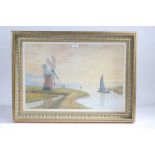 C N Banwell (20th Century)  On the Yare (Norfolk), Pastel Signed lower left 38 x 58cm