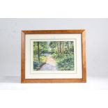 Phillis Payne woodland landscape signed (lower right) 26 x 35cm (10 1/4 x 13 3/4in)