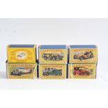 Six Matchbox 'Models of Yesteryear', Y-10 1928 Mercedes-Benz 36/220, Y-7 1913 Mercer Raceabout,