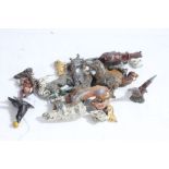 Collection of lead and cast metal farm and exotic animals (qty)