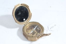 Stanley of London brass cased pocket compass