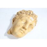 20th century wall plaque depicting a Roman emperor, 30cm high