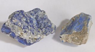 Two Lapis Lazuli mineral specimens, gross weight 478.2 grams (2)