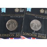 Countdown to London 2012 The UK 2011 £5 coin (2) Alloy cupro-nickel. Weight 28.28g. Diameter 38.