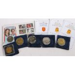 Queen Elizabeth II commemorative coins and covers, to include 1992 40th Anniversary of the Ascension