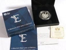 The 65th Anniversary of the Coronation of Her Majesty the Queen 2018 UK £5 Silver Proof Piedfort
