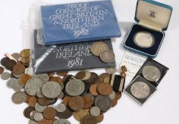 Coins to include Queen Victoria jubilee half crown 1887, George V 1935 crown, Charles & Diana silver